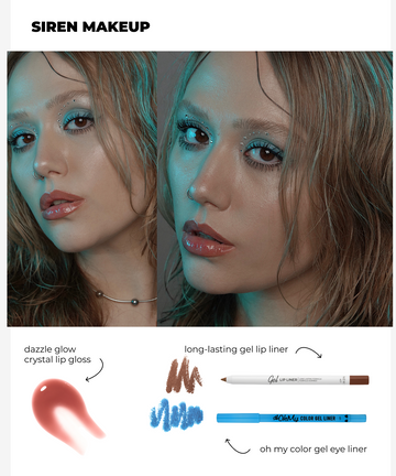 Siren Makeup Bundle – Deep Sea Eyes & Glossy Nude Lips