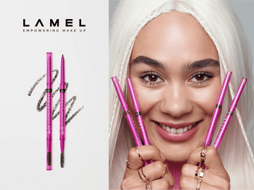 Applying pencil to eyebrows of specialists.