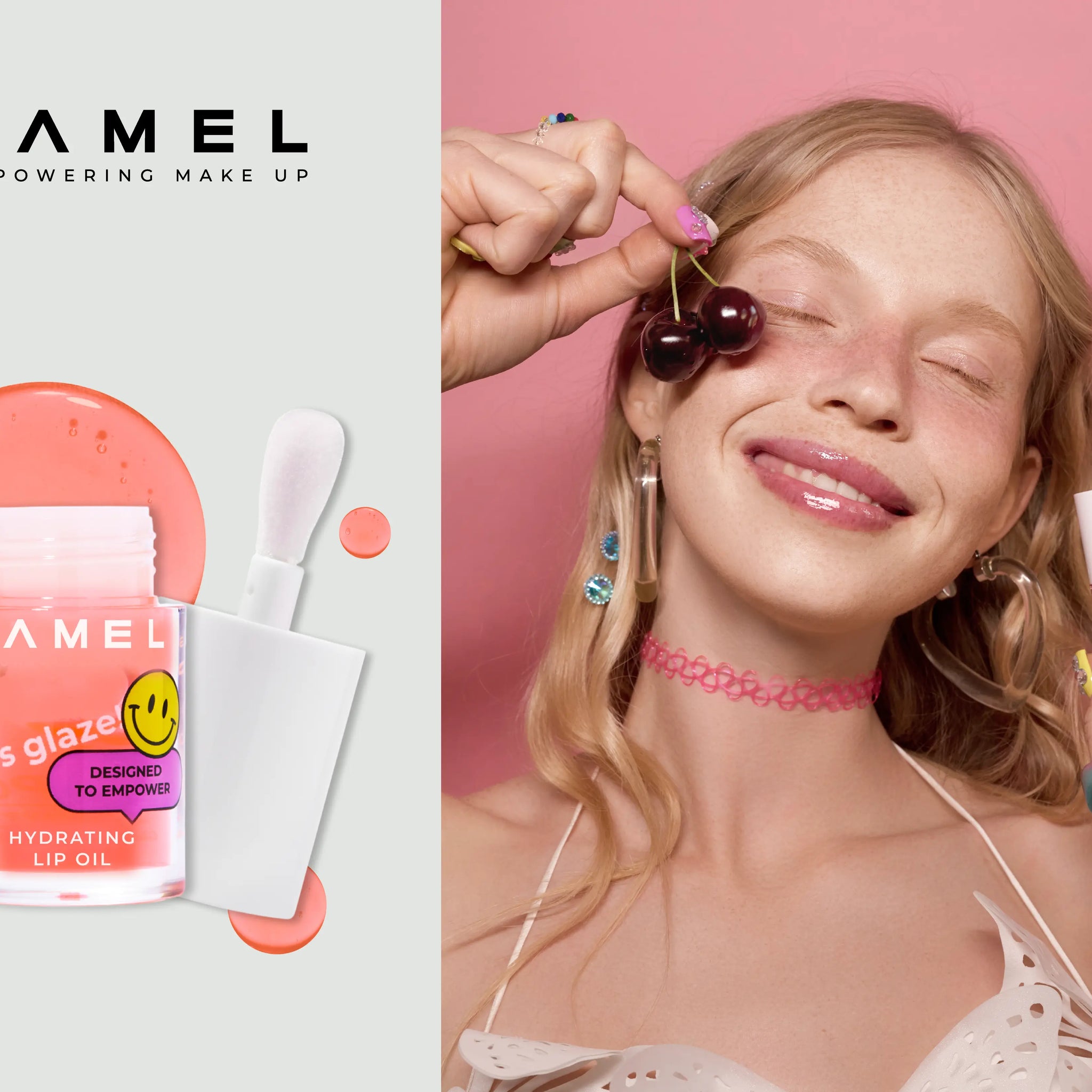 Applying a care product to lips