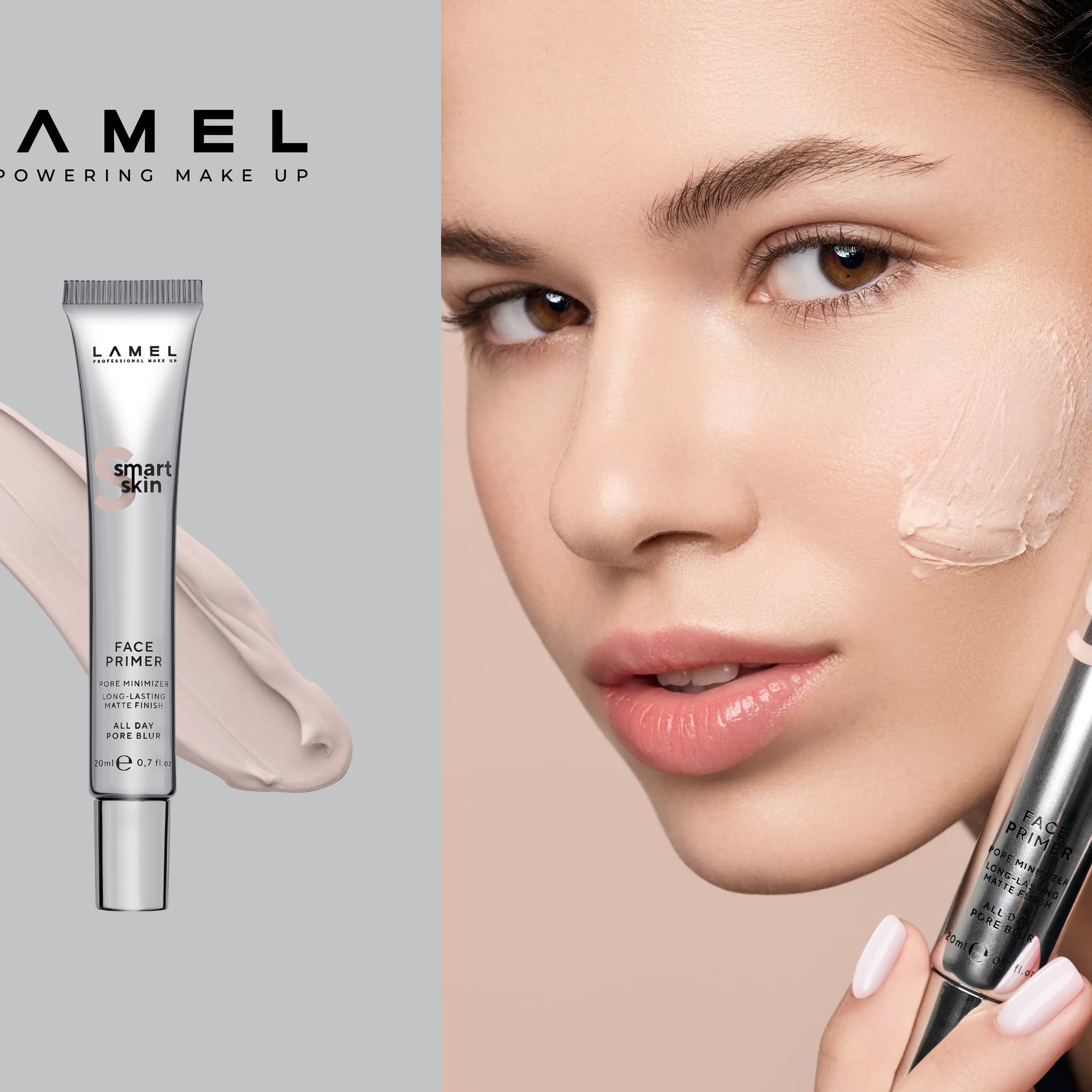 Applying cosmetics to the face