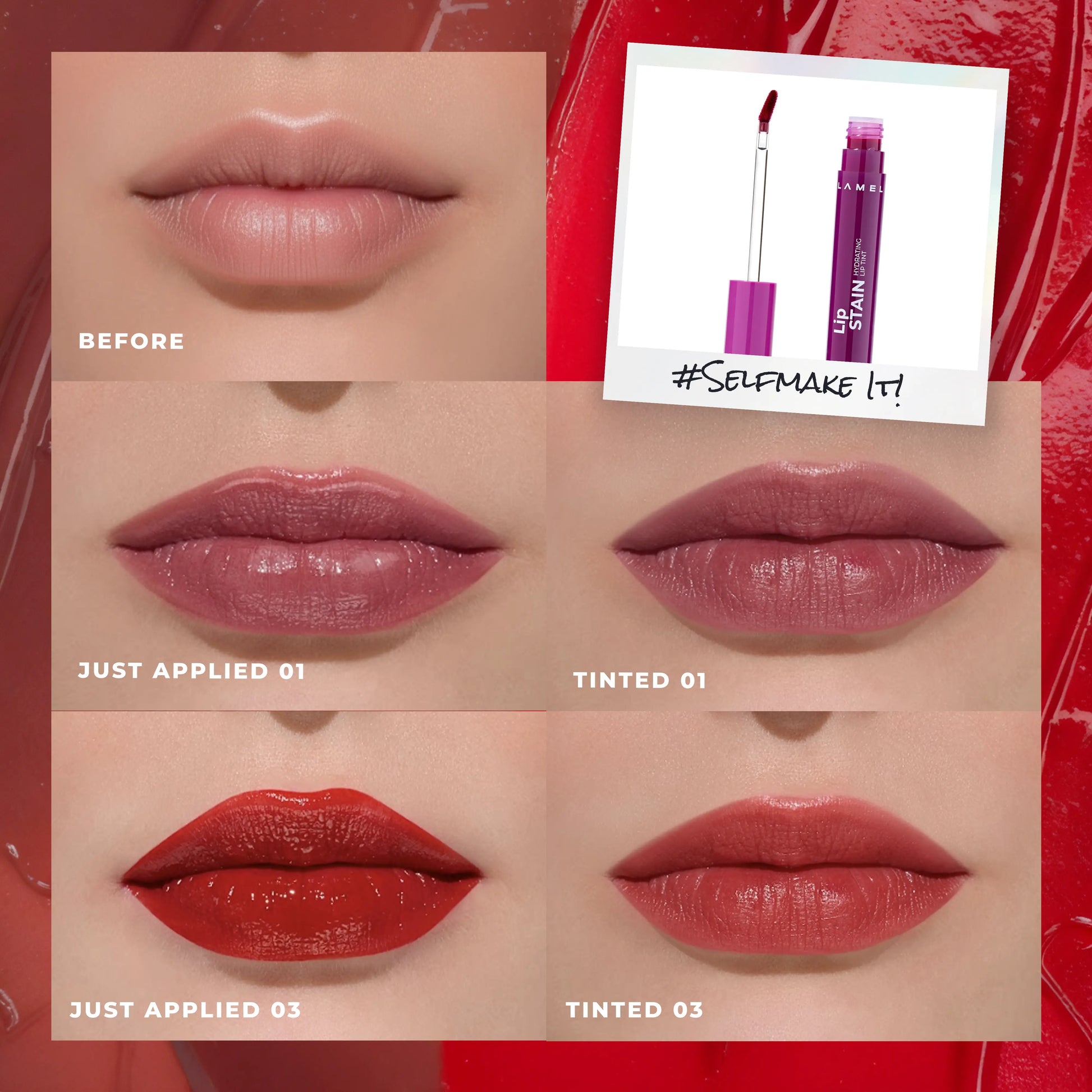 LAMEL Lip Stain Confidence & Expression Duo
