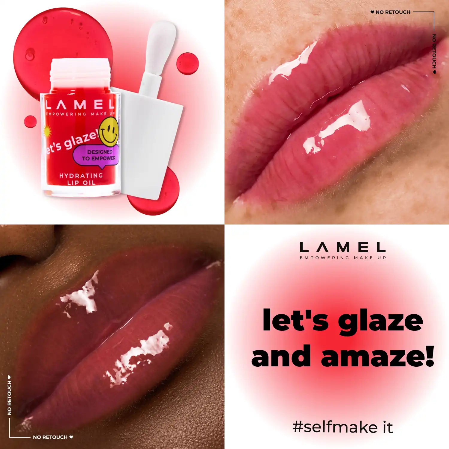 Moisturizing lip oil LET'S GLAZE