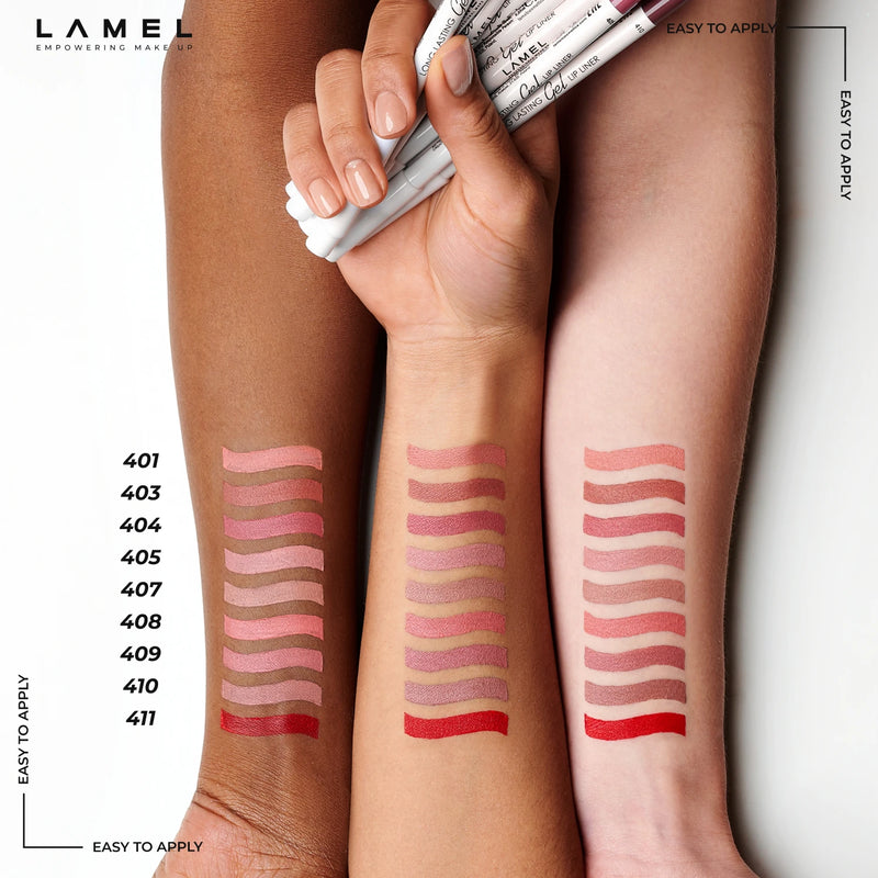 LAMEL Long Lasting Gel Lip Liner shade Burnt ocher 403 gallery image 10