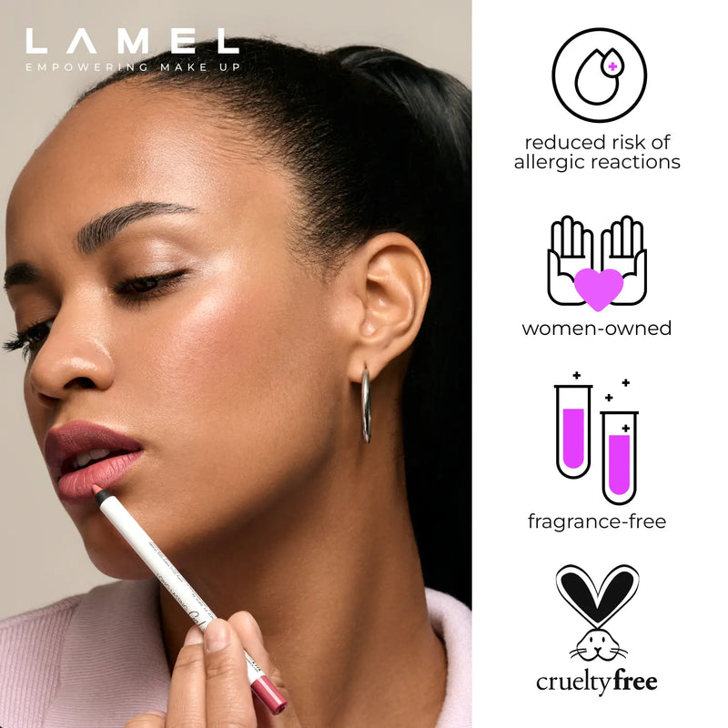 LAMEL Long Lasting Gel Lip Liner shade Berry 404 gallery image 4