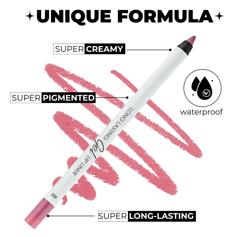 LAMEL Long Lasting Gel Lip Liner shade Tea rose 405 gallery image 1