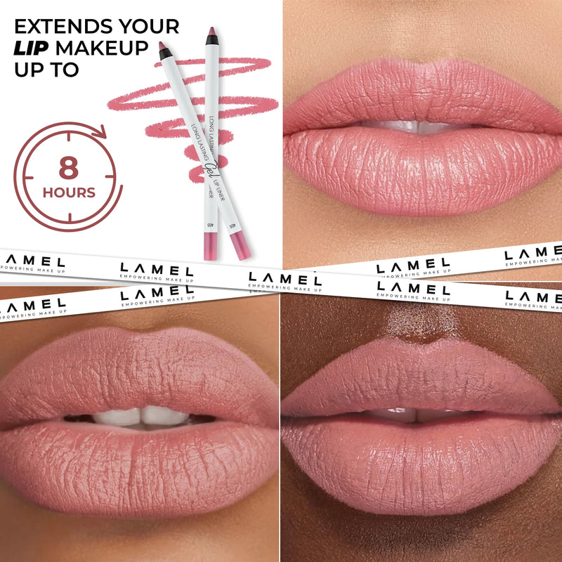 LAMEL Long Lasting Gel Lip Liner shade Tea rose 405 gallery image 3