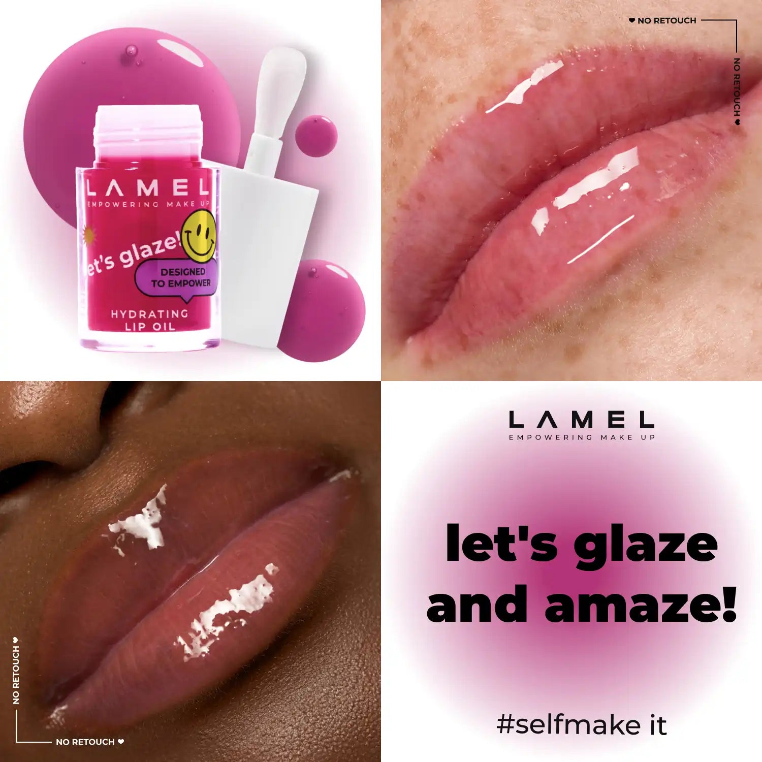 Moisturizing lip oil LET'S GLAZE