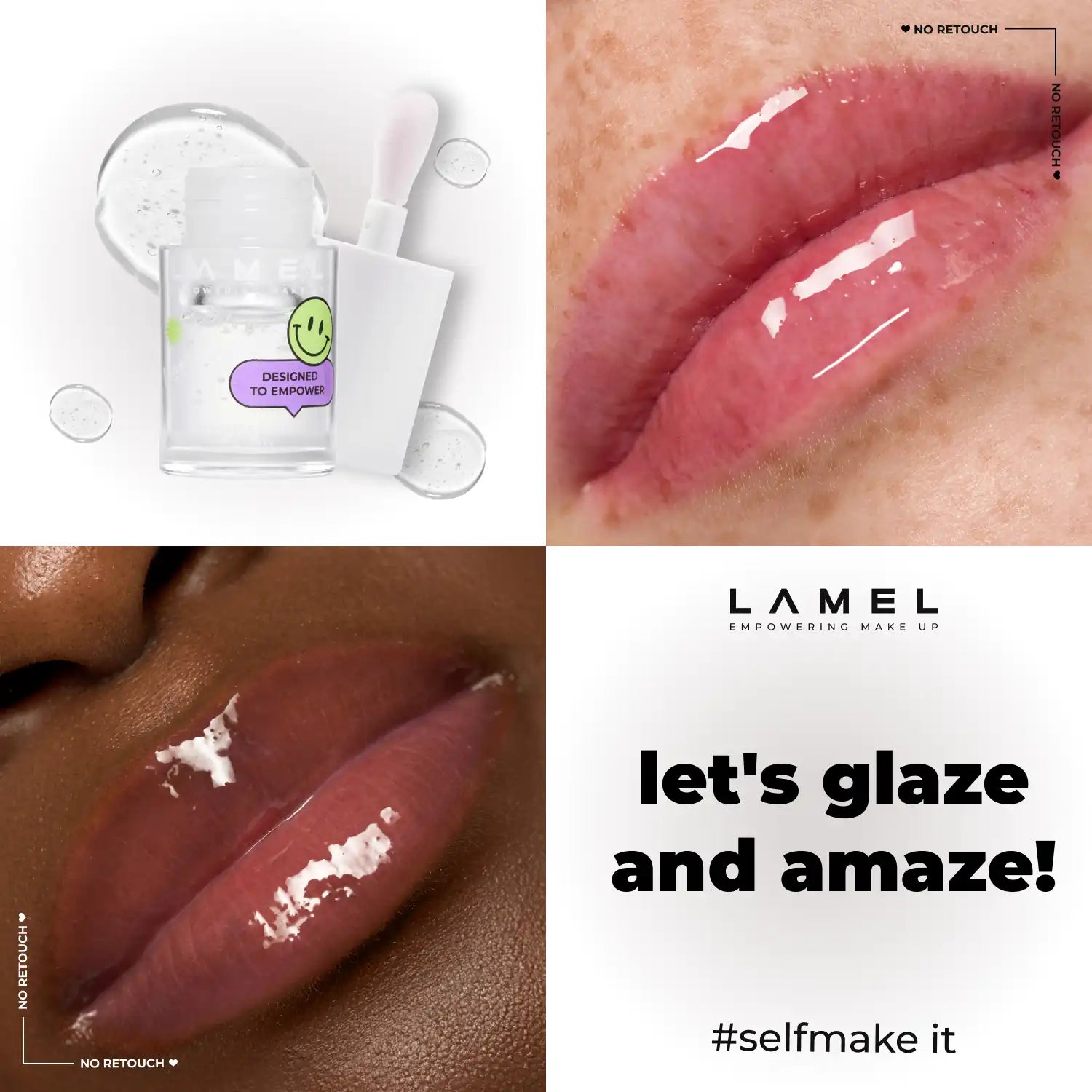 Moisturizing lip oil LET'S GLAZE