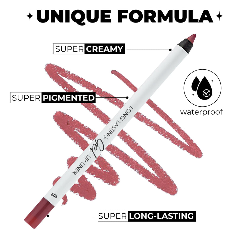 LAMEL Long Lasting Gel Lip Liner shade Caramel 409 gallery image 1