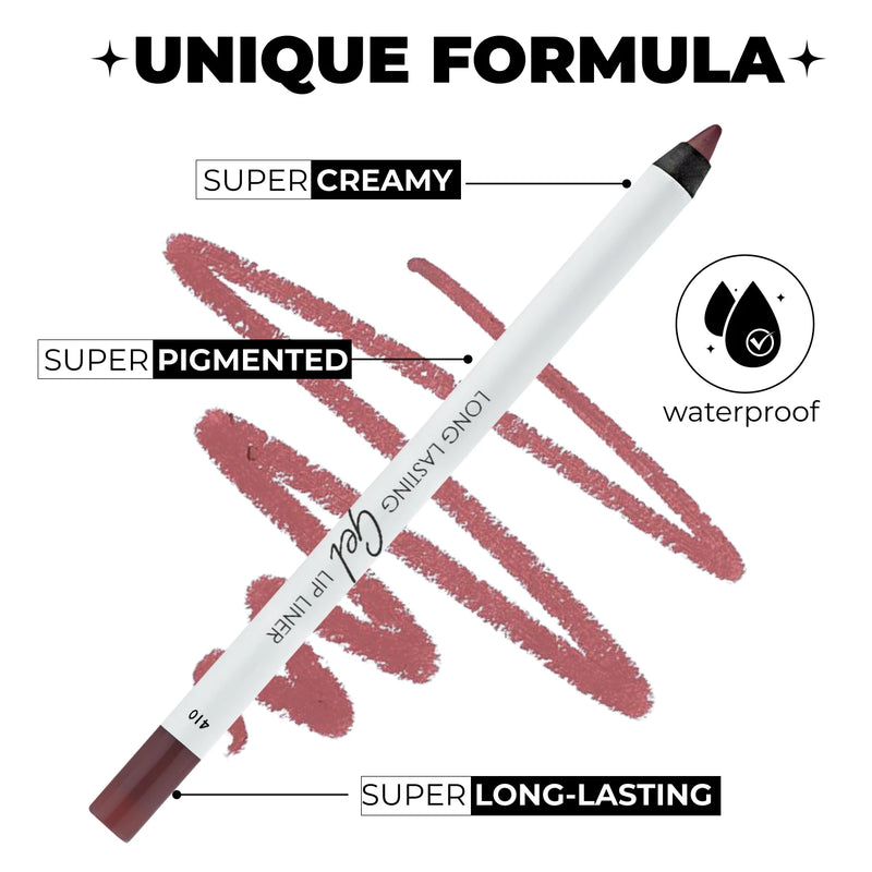 LAMEL Long Lasting Gel Lip Liner shade Pink Taupe 410 gallery image 1