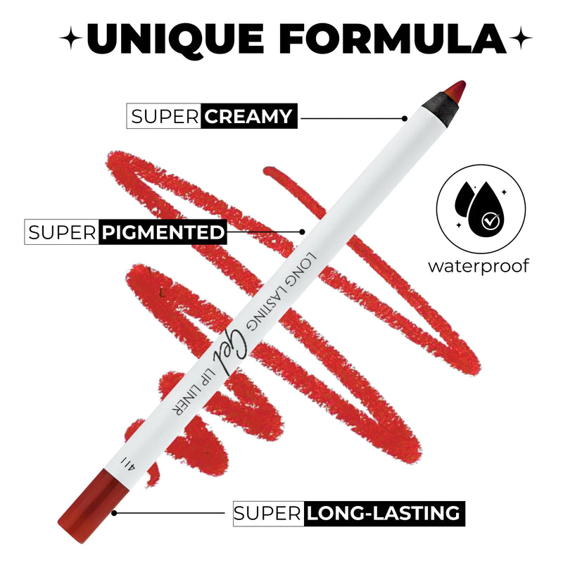 LAMEL Long Lasting Gel Lip Liner shade Ruby red 411 gallery image 1