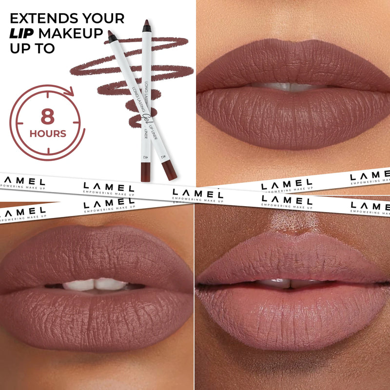 LAMEL Long Lasting Gel Lip Liner shade Spicy Nude 412 gallery image 3