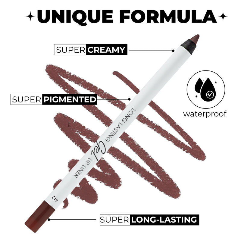 LAMEL Long Lasting Gel Lip Liner shade Spicy Nude 412 gallery image 1