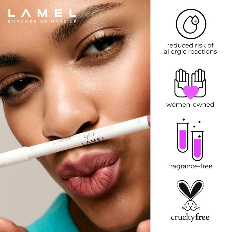 LAMEL Long Lasting Gel Lip Liner shade Chilli 413 gallery image 3