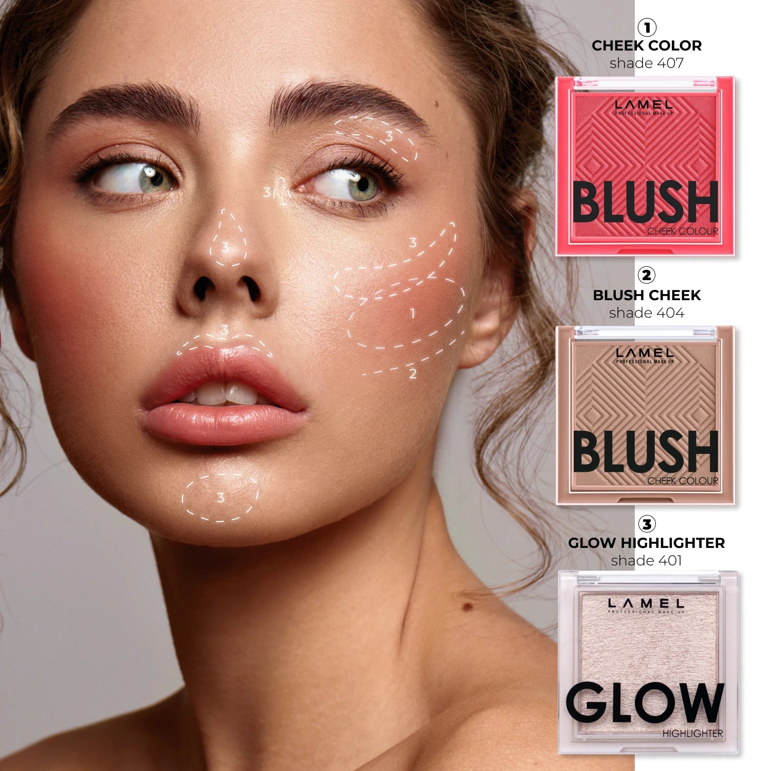 Blush cheek colour