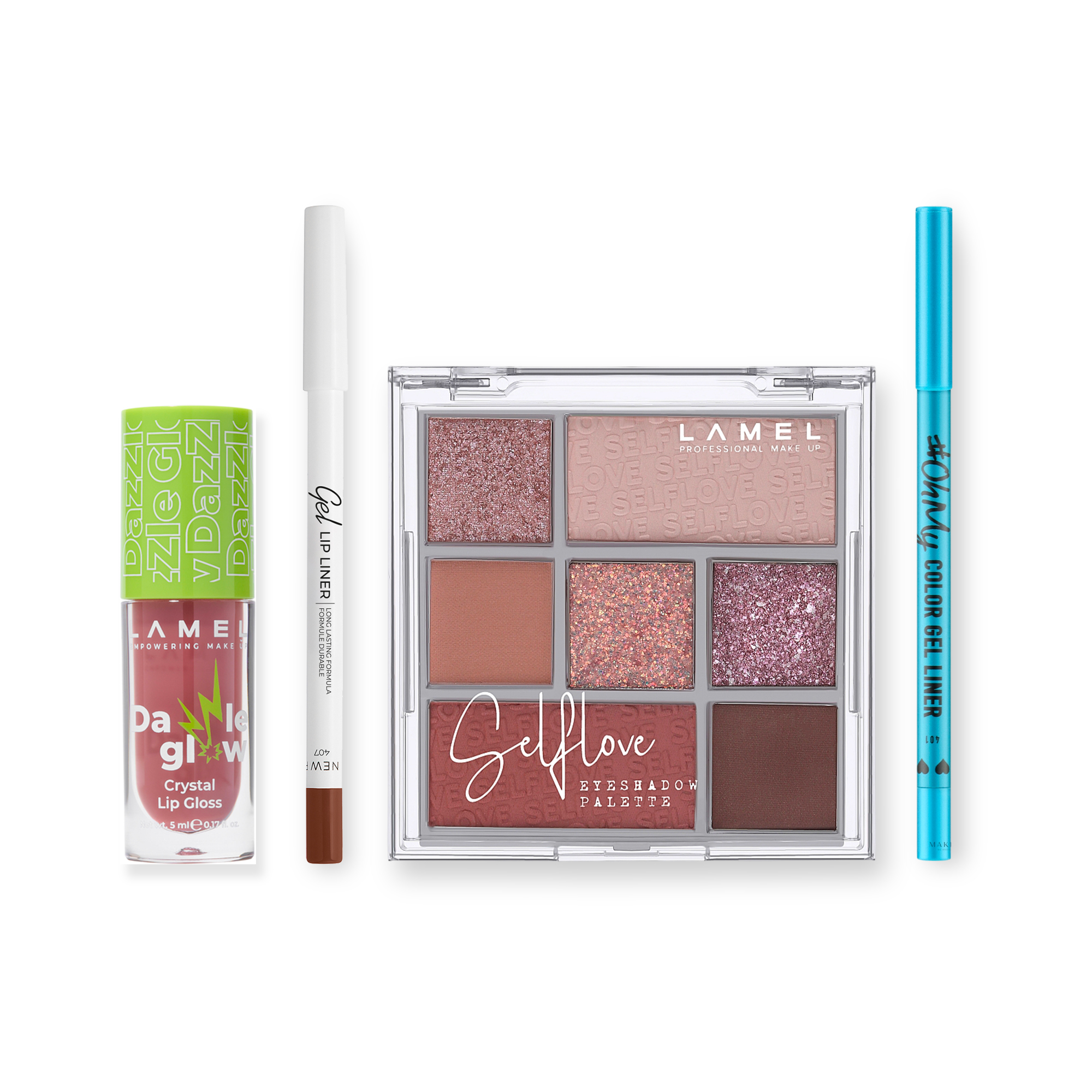Siren Makeup Bundle – Deep Sea Eyes & Glossy Nude Lips