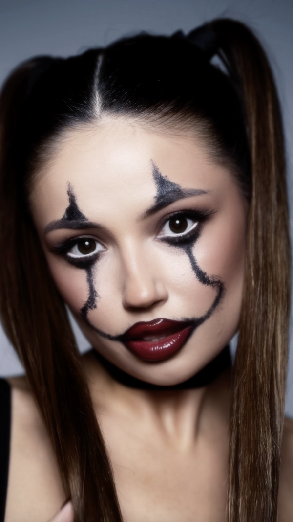 Halloween Clown Makeup Bundle – Bold Eyes & Smudged Red Smile