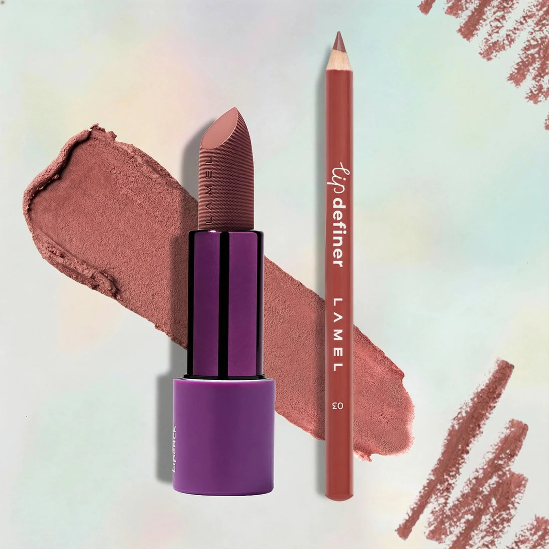 LAMEL Matte Lip Perfection Duo: Secret talk main product image