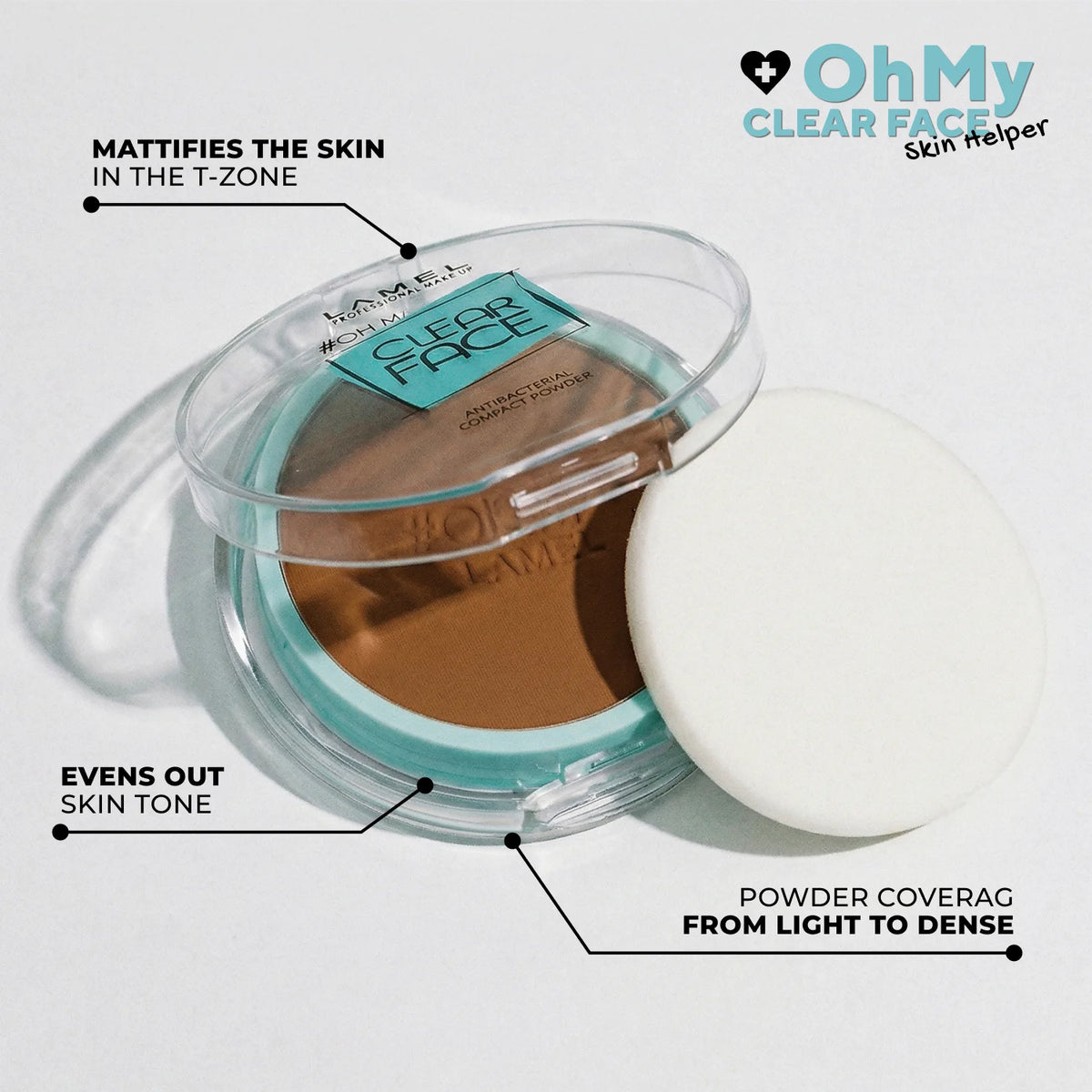 Clear Cream Powder Oh My Clear Face Powder – Lamel Makeup
