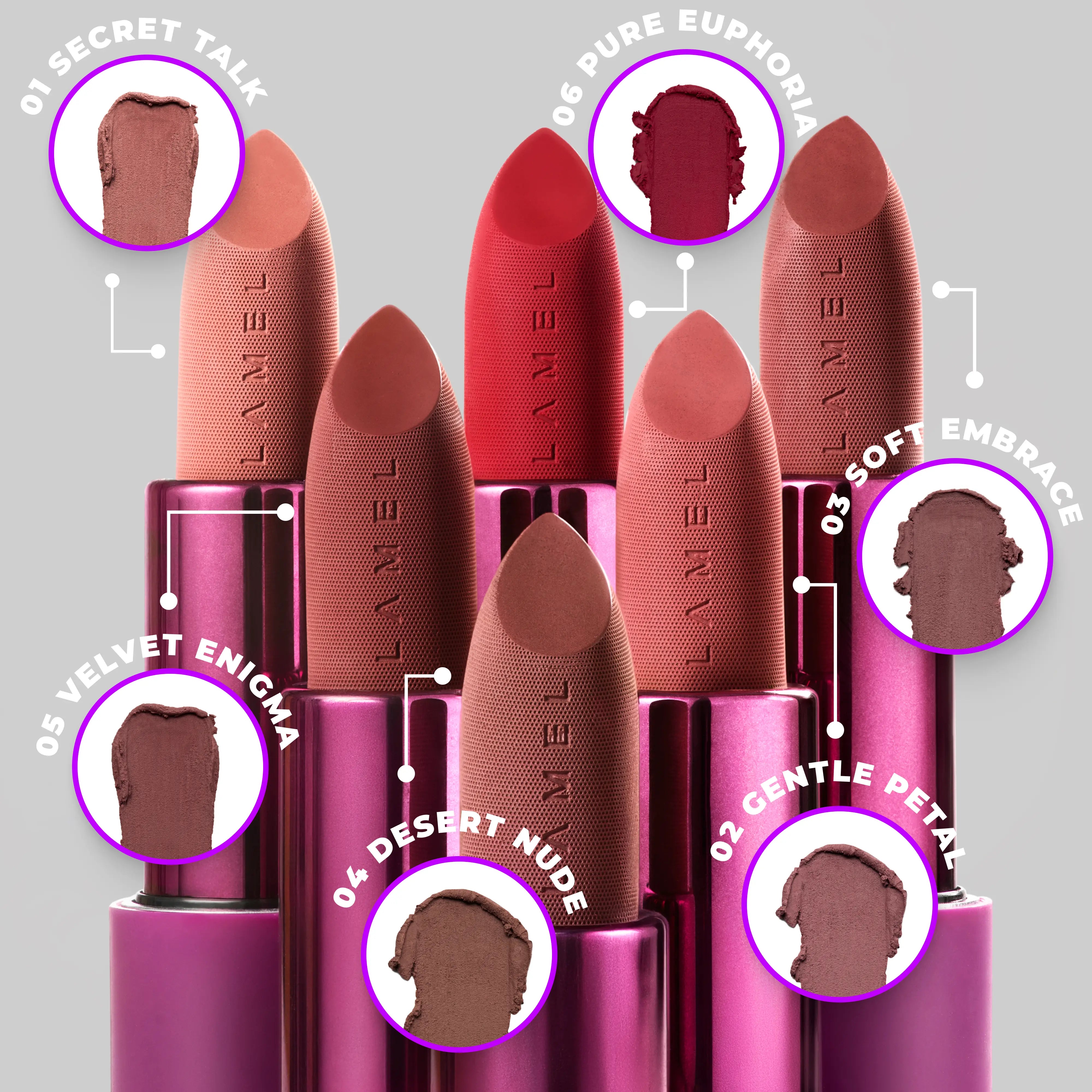 Powder Matte Lipstick MATTEmorphosis – Lamel Makeup