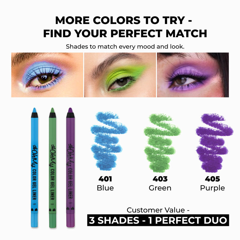 Purple-Blue-Green Set