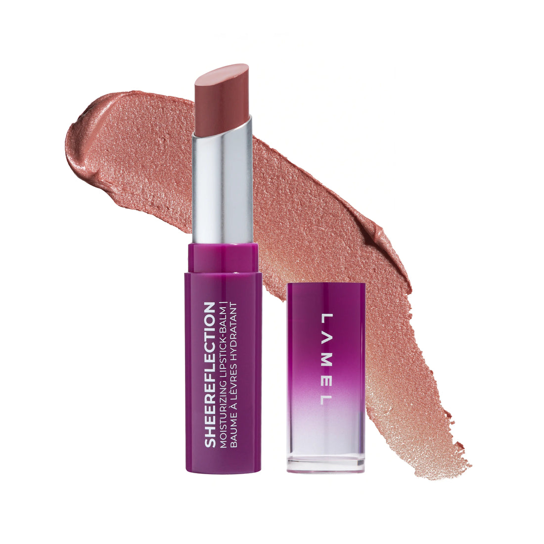 LAMEL Moisturizing Lipstick-Balm SHEEReflection shade Rose-Confidence 01 main product image